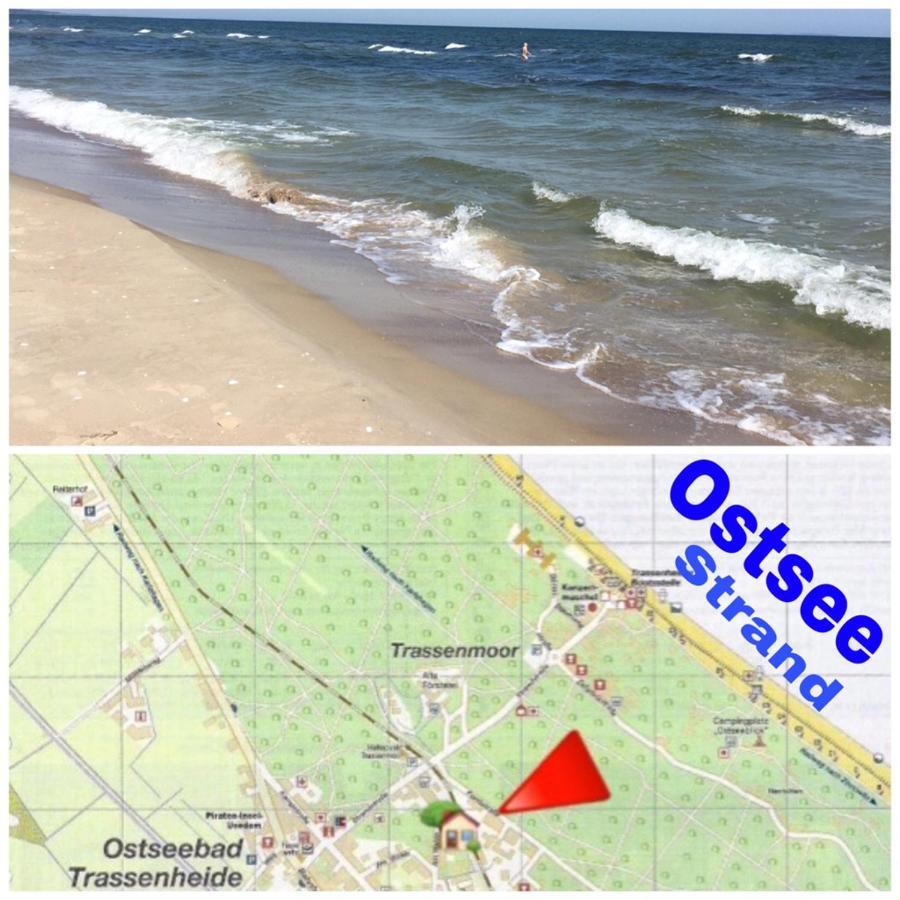 Ferienwohnung Mit Terrasse - Insel Usedom تراسينهيد المظهر الخارجي الصورة